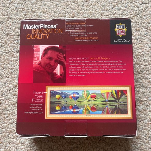 Panoramic “Hot Air Adventure” 1,000 piece puzzle - GUC. Made in USA 🇺🇸 - Picture 3 of 4